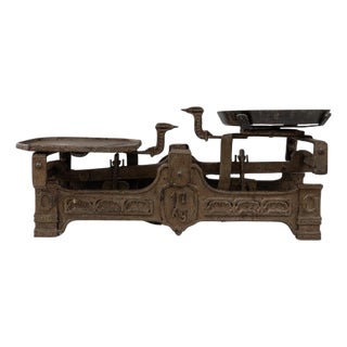 19th Century French Metal Scale For Sale