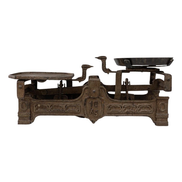 19th Century French Metal Scale For Sale
