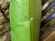 1960s Mid-Century Modern High-Back Avocado Green Vinyl Lounge Chair For Sale - Image 12 of 16