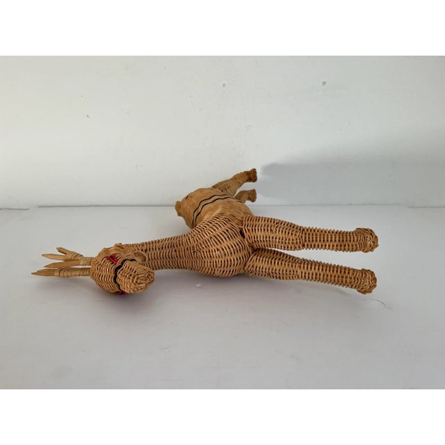 1970s Wicker Reindeer For Sale - Image 9 of 12