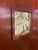 Vintage Art Deco Style Mahogany Etched Glass Three Panel Room Divider Screen For Sale - Image 9 of 13