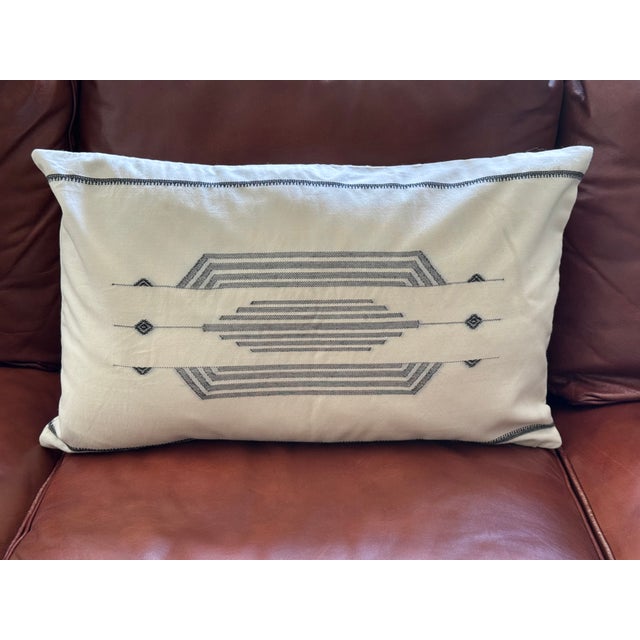 Textile Rejuvenation Wool Blend Lumbar Accent Pillows - A Pair For Sale - Image 7 of 9