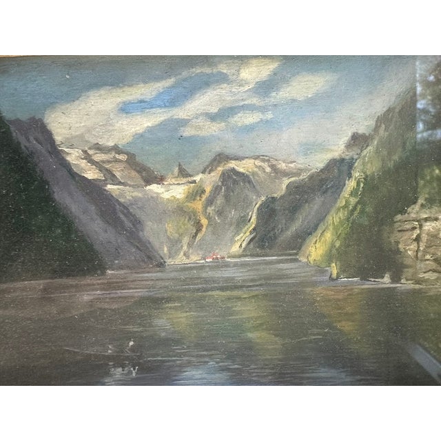 Vintage Oil on Panel For Sale - Image 4 of 5