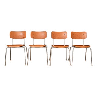 Tubular Chrome Chairs, 1970s, Set of 4 For Sale