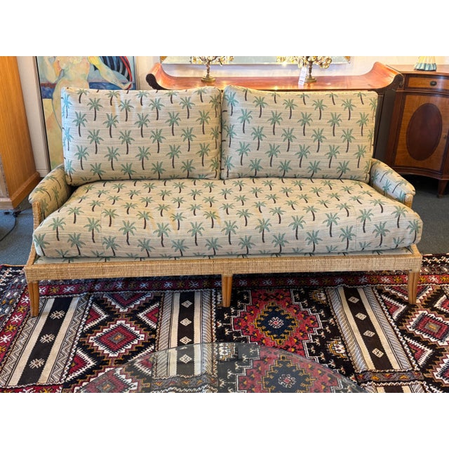 Design Plus Gallery presents an Organic Modern Sofa by Orlanda Diaz-Azcuy for McGuire-Baker Furniture. Capturing the...