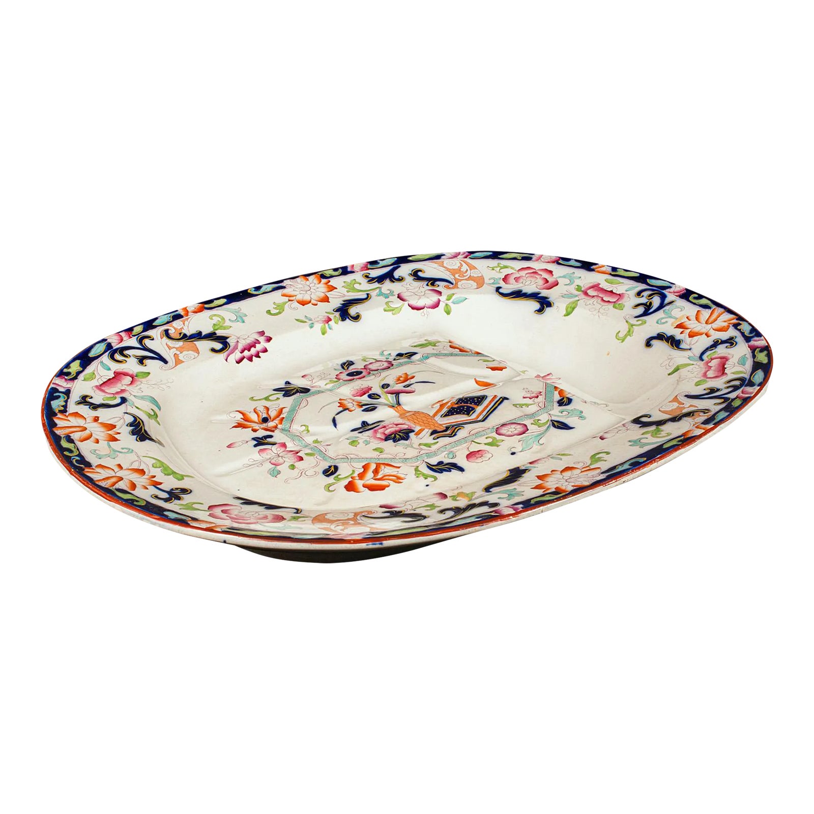 1900's Large Antique Turkey Platter | Chairish