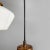 Mid-Century Modern Italian Glass and Black Metal Three-Light Chandelier, 1950s For Sale - Image 14 of 18