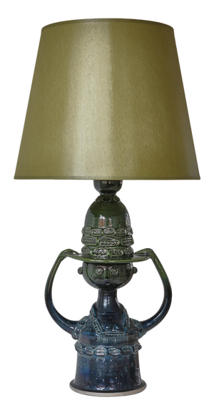 Sculptural Table Lamp attributed to Bjørn Wiinblad, Copenhagen, 1970s