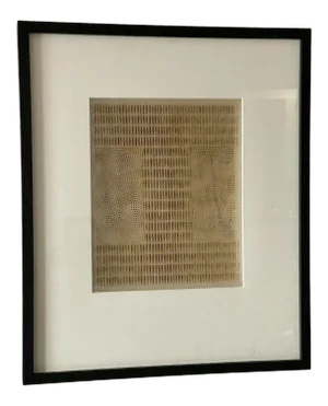 2000 Contemporary Minimalist Mixed-Media Painting by David McKirdy, Framed