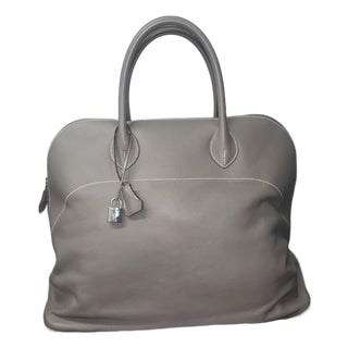 Hermes Bolide Bag Sikkim Relax 45 in Gray For Sale
