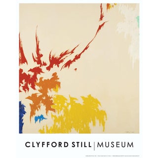 Clyfford Still Abstract Expressionist Lithograph Print Poster For Sale