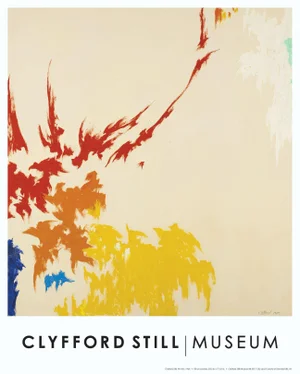 Clyfford Still Abstract Expressionist Lithograph Print Poster