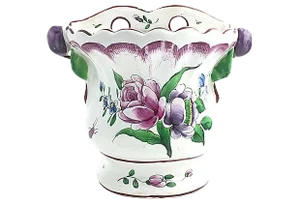 Antique Painted Wall Pocket
