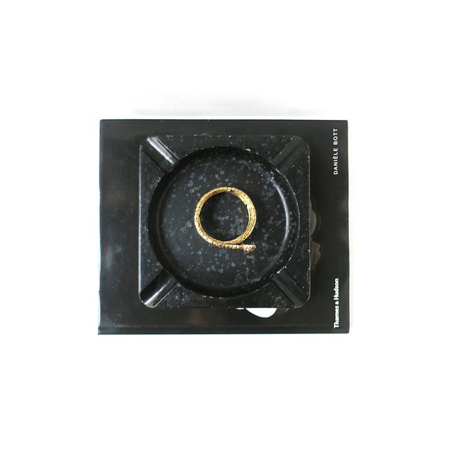 Art Deco Black Marble Ashtray Catchall Vide-Poche For Sale - Image 9 of 12