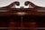 Baker Furniture Style English Georgian Carved Mahogany Breakfront Bookcase Cabinet With Drop Front Secretary Desk For Sale In South Bend - Image 6 of 13