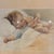 Printmaking Materials Bessie Peace Gutmann “Sweet Dreams” Lithograph Framed in Wooden Frame For Sale - Image 7 of 12