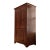 Rustic Wood Entertainment Armoire Cabinet – Traditional Style With Crown Molding & Paneled Doors For Sale