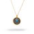 Early 21st Century Turquoise & Sterling Silver Positive Energy Pendant Gold Necklace For Sale - Image 5 of 9