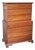 Vintage L. & J. G. Stickley Brown High Boy Dresser Chest Georgian Cherry Wood For Sale