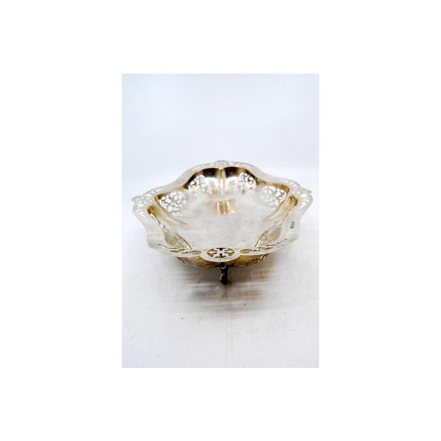 Fruit Bowl in Cut Silver For Sale - Image 6 of 7