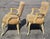 1960s Mid-Century Modern Conversation Set With 2 Tufted Arm Chairs and Painted Table For Sale - Image 11 of 14