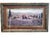 Lovey vintage Joe Sambatoro Tuscan landscape print in rustic frame, reproduction of his painting "Uzzano", triple matted,...