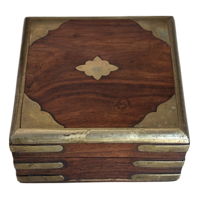 Antique Campaign English Rosewood Box For Sale