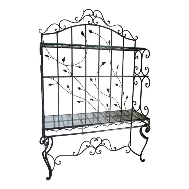 Large Bakery Shelf in Full Iron For Sale