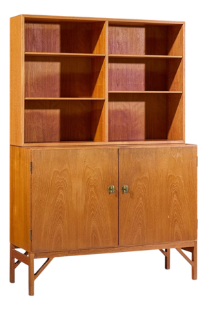 Børge Mogensen Model A232 Mid Century Danish Oak China Cabinet Credenza Hutch