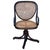 Victorian bent oak & cane number 11 oak swivel desk chair by Thonet features an elegant, sculptural frame crafted from...