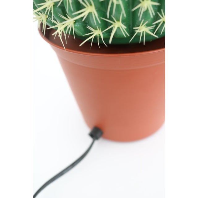 Large Cactus Table Lamp, 1980s For Sale - Image 6 of 10