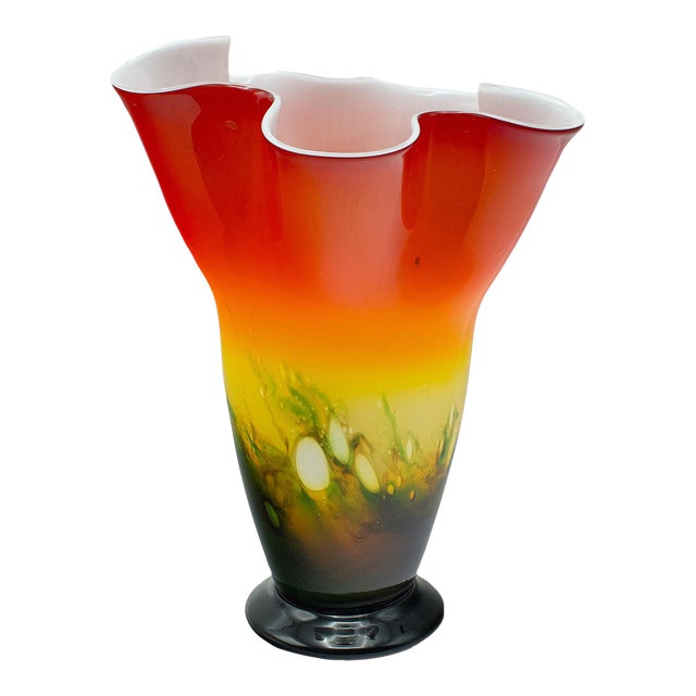 1970's Large Vintage Flower Vase For Sale