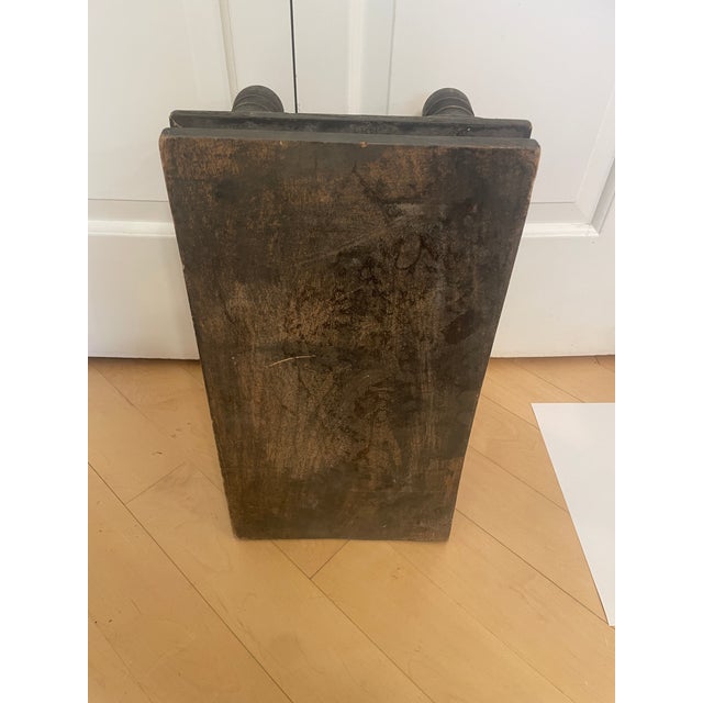 1950s Vintage Primitive Wooden Riser Prayer Stool Small Foot Stool For Sale - Image 5 of 10