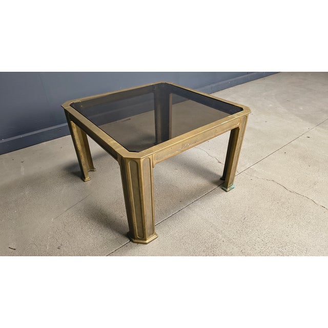 Brutalist Cast Bronze Side Tables from Peter Van Heeck, 1970s For Sale - Image 11 of 12