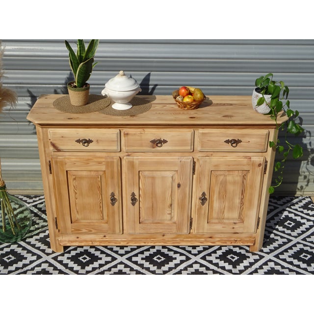 Natural Pine Sideboard, 1980s For Sale - Image 9 of 18