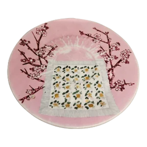 Rare Antique Edwin James Drew Bodley Porcelain Saucer 5.7"