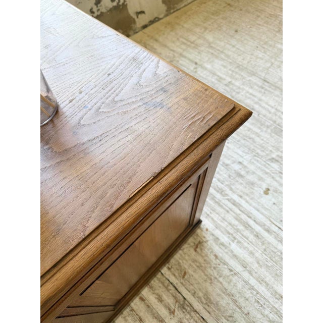 Vintage Oak Office Counter, 1950s For Sale - Image 16 of 18