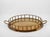 Mid-Century Modern Hollywood Regency Faux Bamboo Brass Bar Serving Tray For Sale - Image 3 of 7