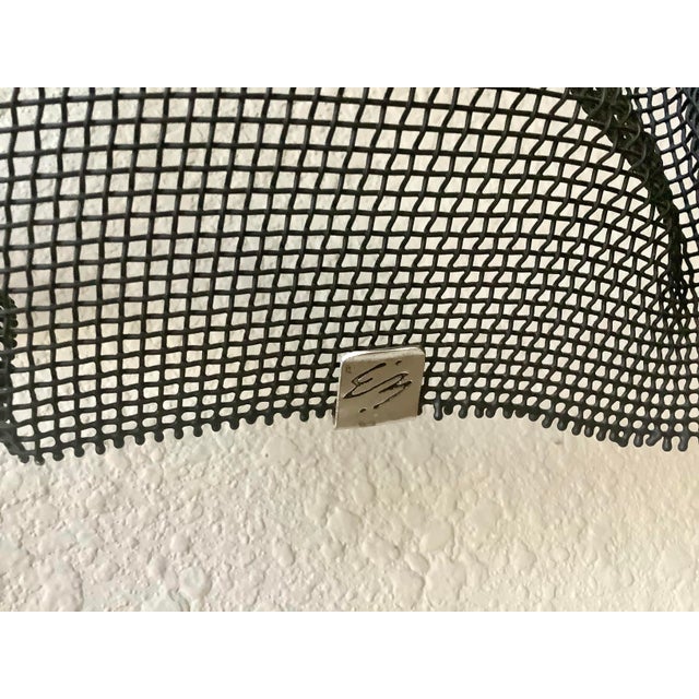 Metal Rare Monumental Pair of Signed Eric Boyer Wire Mesh Wall Sculptures (1993 & 1999) For Sale - Image 7 of 11