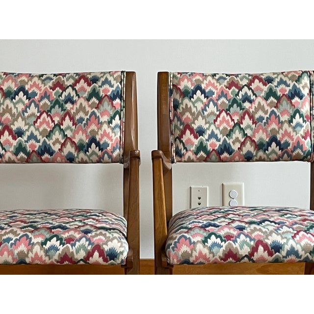 Drexel Profile Side Chair Pair - By John Van Koert For Sale - Image 9 of 10