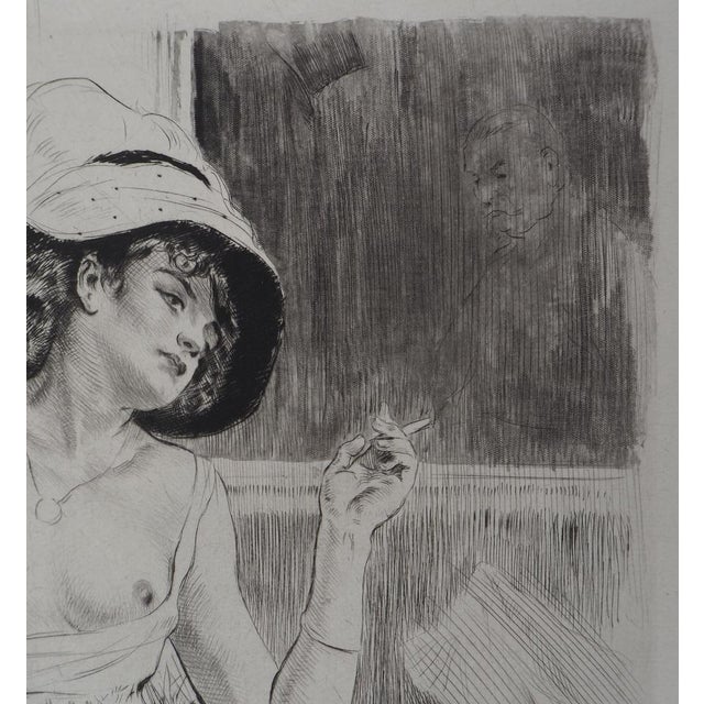 Alméry Lobel-Rich, Woman in the Window, Original Engraving For Sale - Image 7 of 8