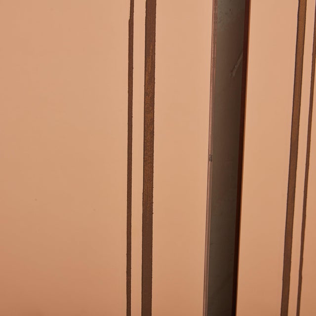 Glass Pair of Rose Gold Back Painted Mirrors No. 06, France 1920s For Sale - Image 7 of 11