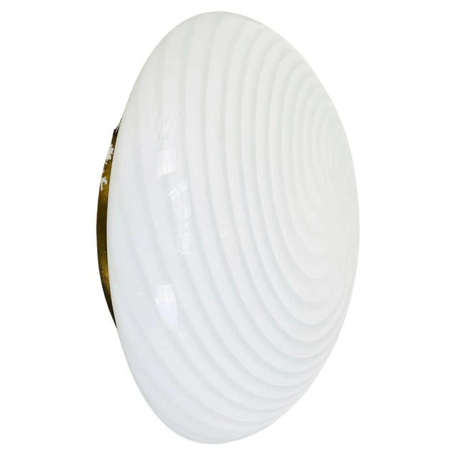 Metal Mid-Century Modern Italian Murano Glass Ceiling Lamp, 1960s For Sale - Image 7 of 7