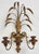 Hollywood Regency Vintage Italian Gilt Wood Tole Sheaf of Wheat Candle Sconces, a Pair For Sale - Image 3 of 9