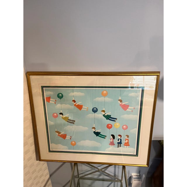 Printmaking Materials Mid 20th Century Oku Shigeo Okumura Lithograph Signed & Numbered For Sale - Image 7 of 12