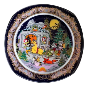 Christmas Carols on Porcelain by Björn Wiinblad for Rosenthal Germany Limited Art Series, 1984