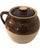Antique Robinson Ransbottom Bean Pot Crock Jug Brown #2 Lid Clay Pottery Rustic For Sale - Image 9 of 12