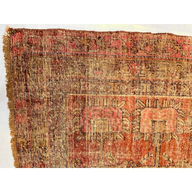 19th Century Tribal Muted Khotan Samarkand Rug For Sale - Image 4 of 5