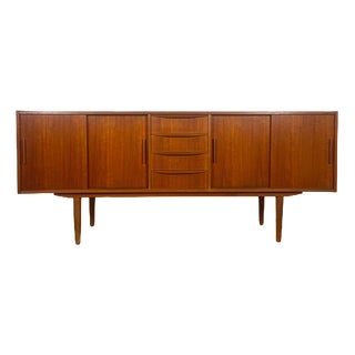 Danish Four-Drawer Teak Sideboard, 1960s For Sale