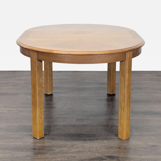Wood Stanley Furniture 7-Piece Dining Set With Oval Table and Upholstered Chairs For Sale - Image 7 of 11